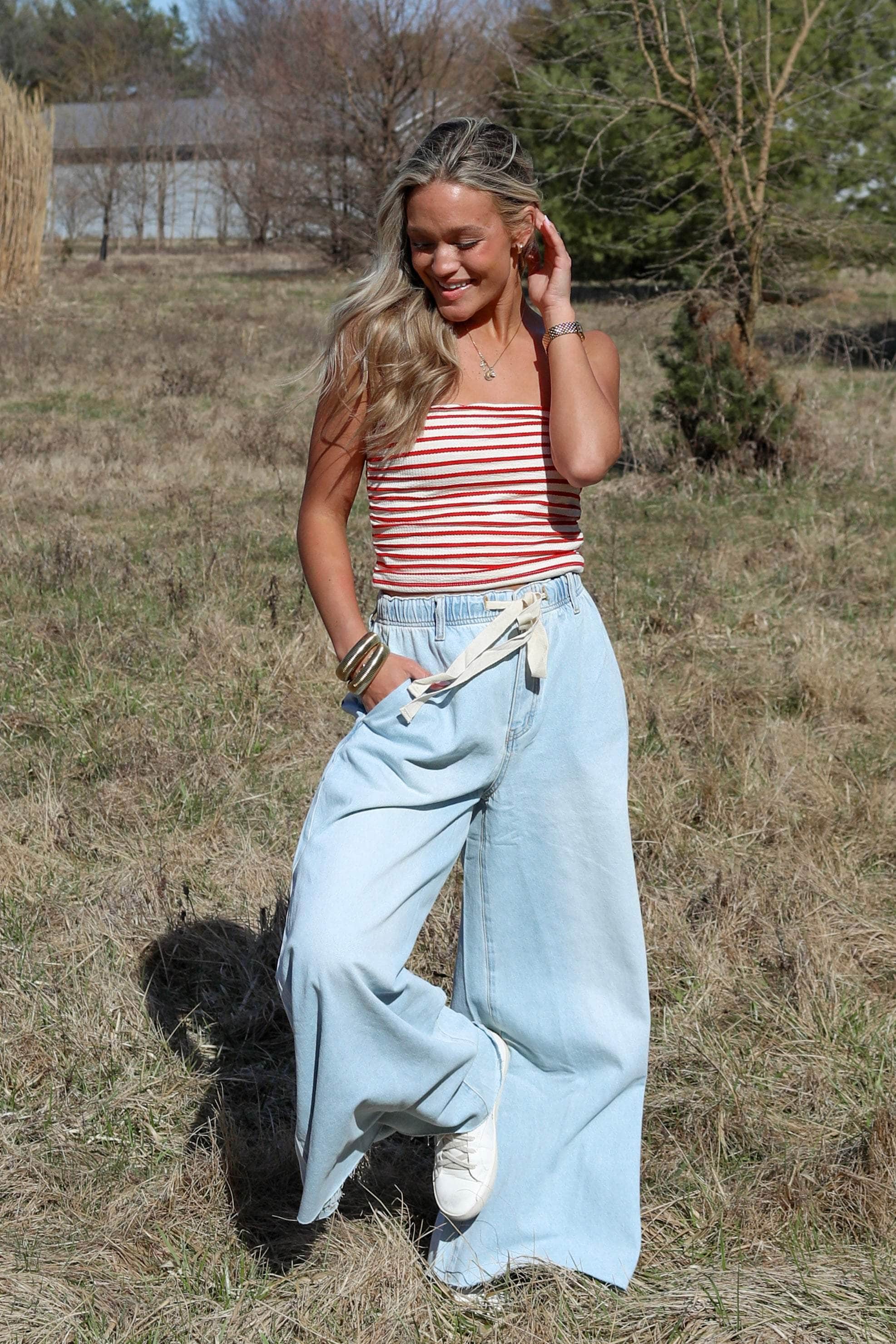 Sky High Wide Leg Denim - Image 3