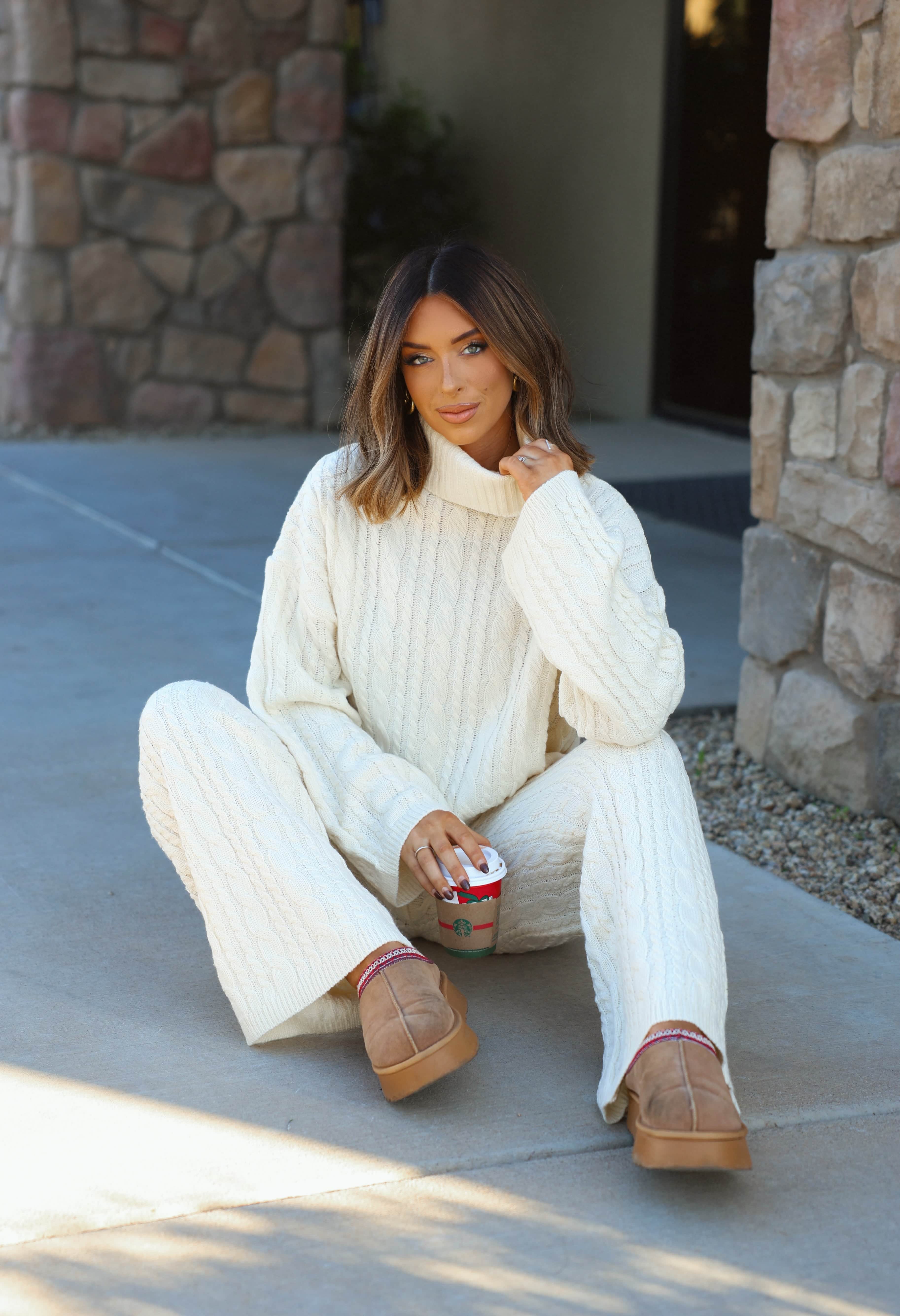 Snowed In Cable Knit Sweater - Image 3