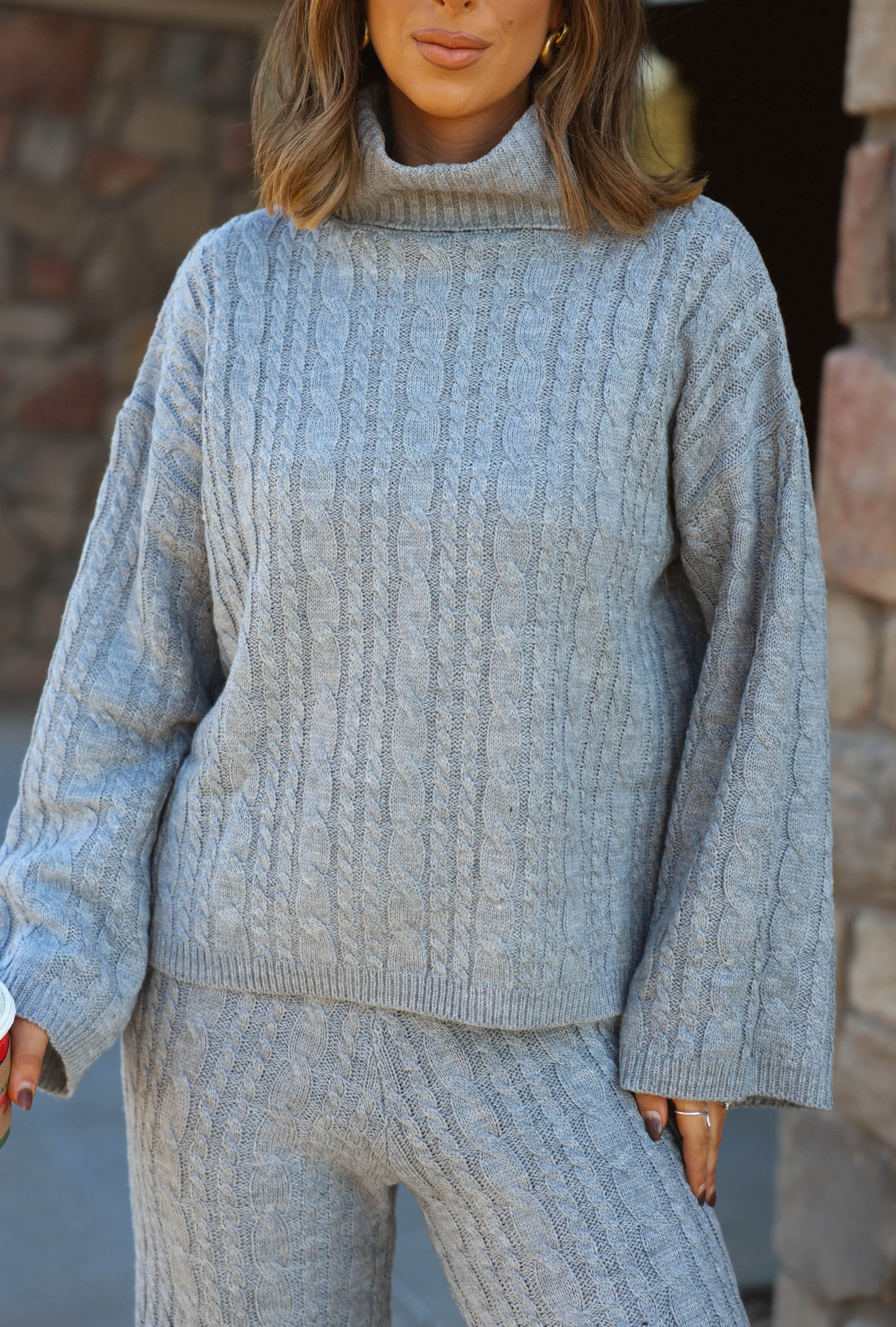 Snowed In Cable Knit Sweater - Image 8