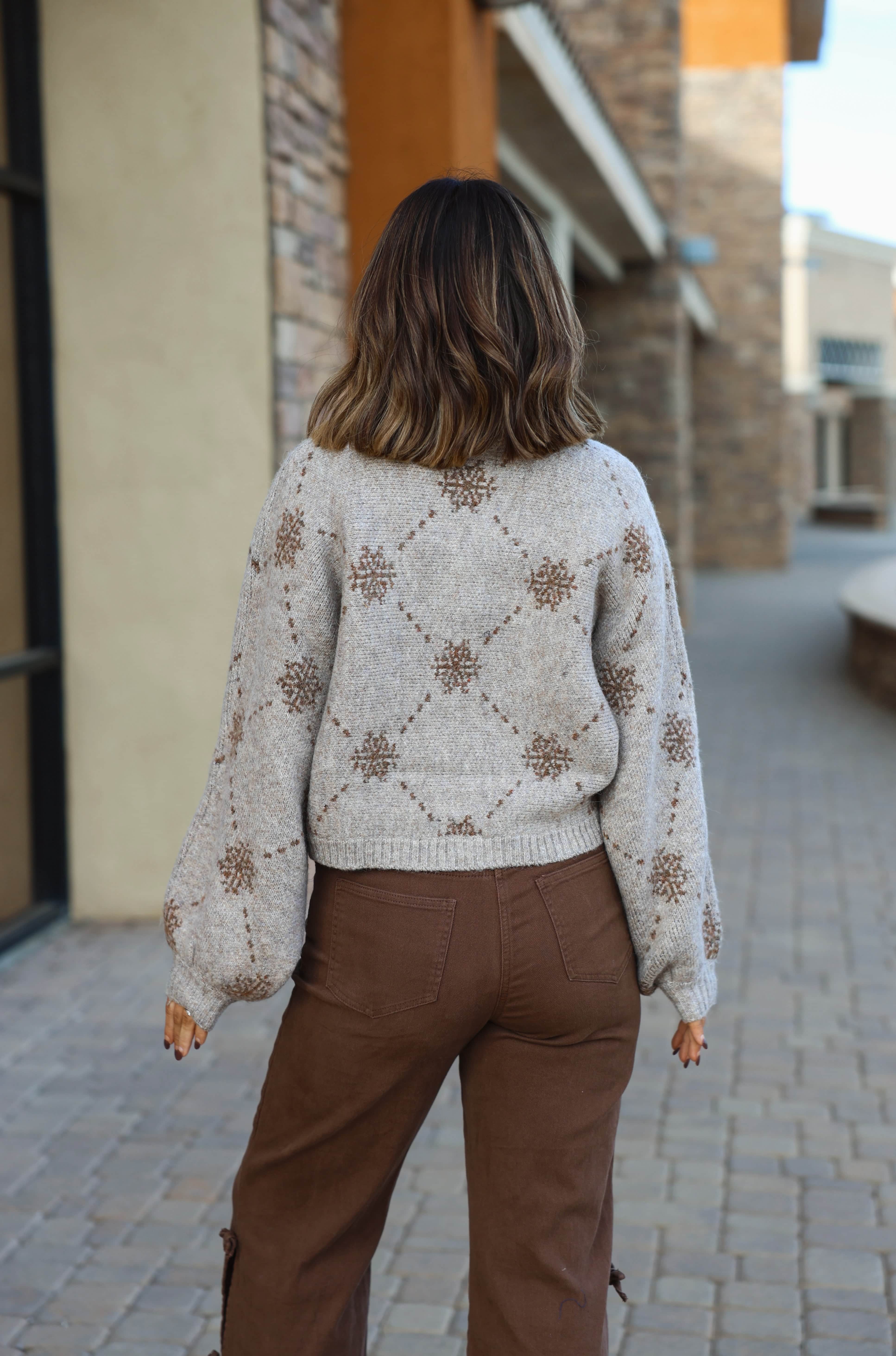 Snowflake Sweater Cardigan - Image 3