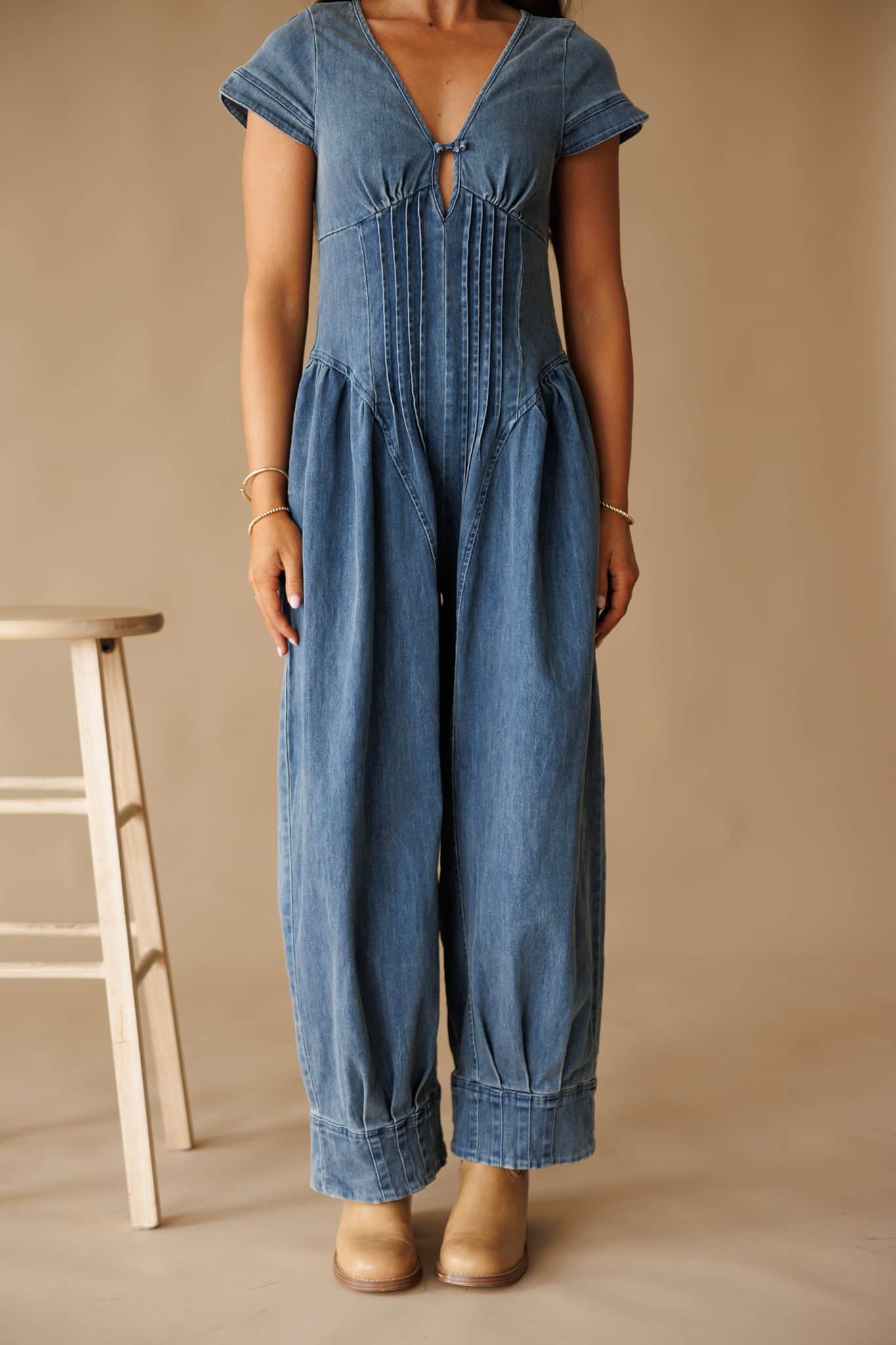 [Pre-Order!] Stevie Denim Jumpsuit - Image 10