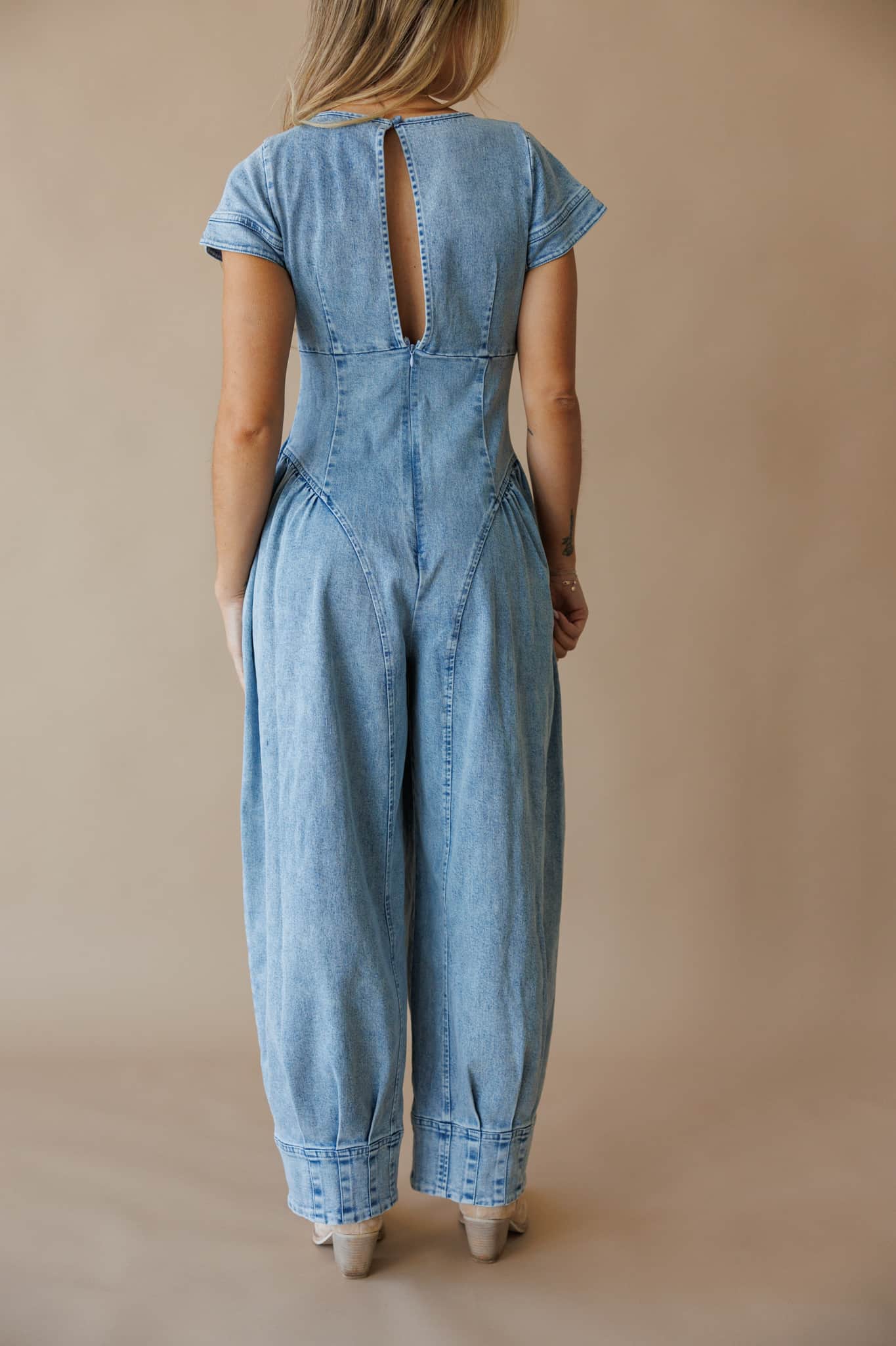 [Pre-Order!] Stevie Denim Jumpsuit - Image 3