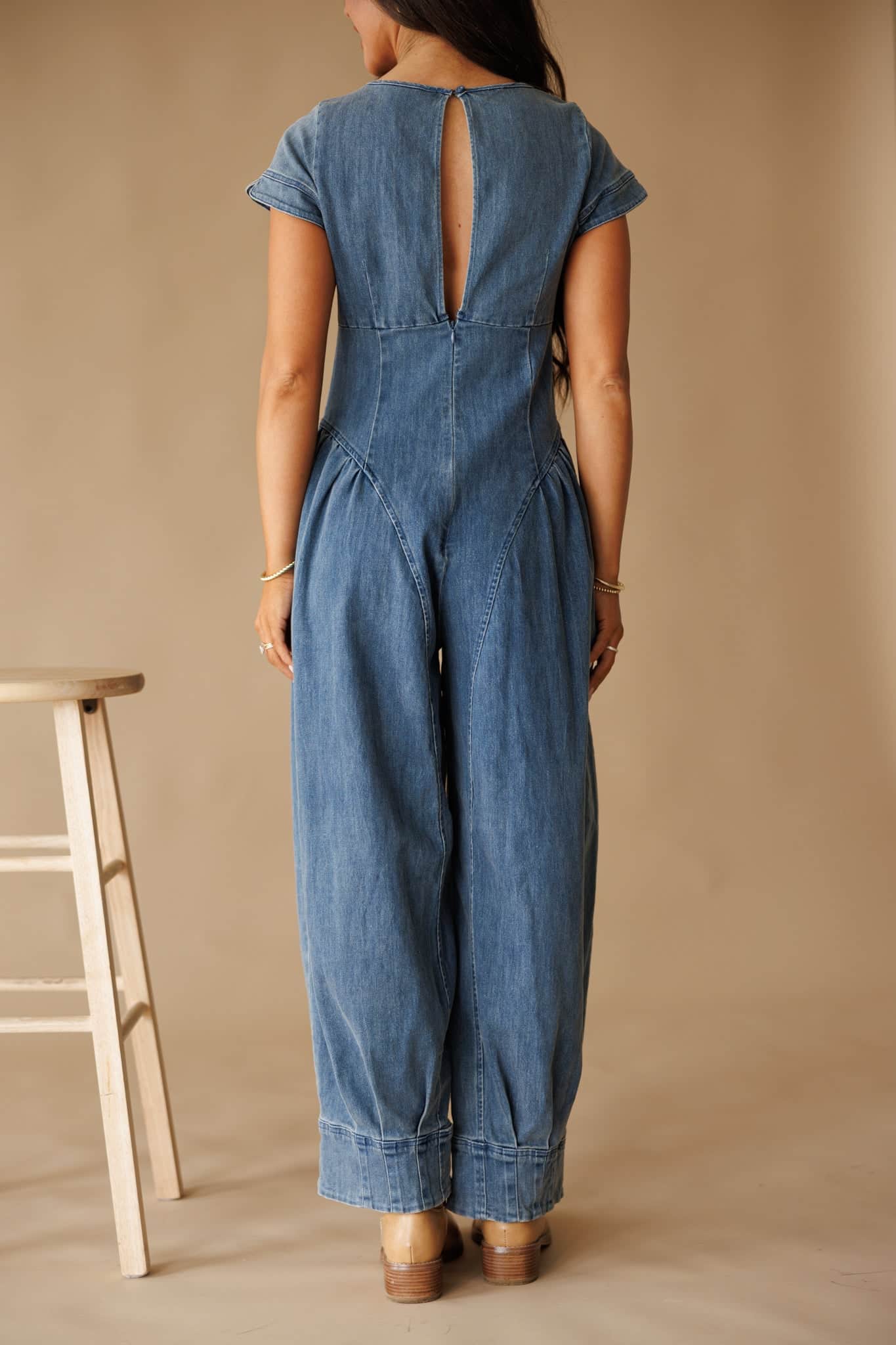 [Pre-Order!] Stevie Denim Jumpsuit - Image 8