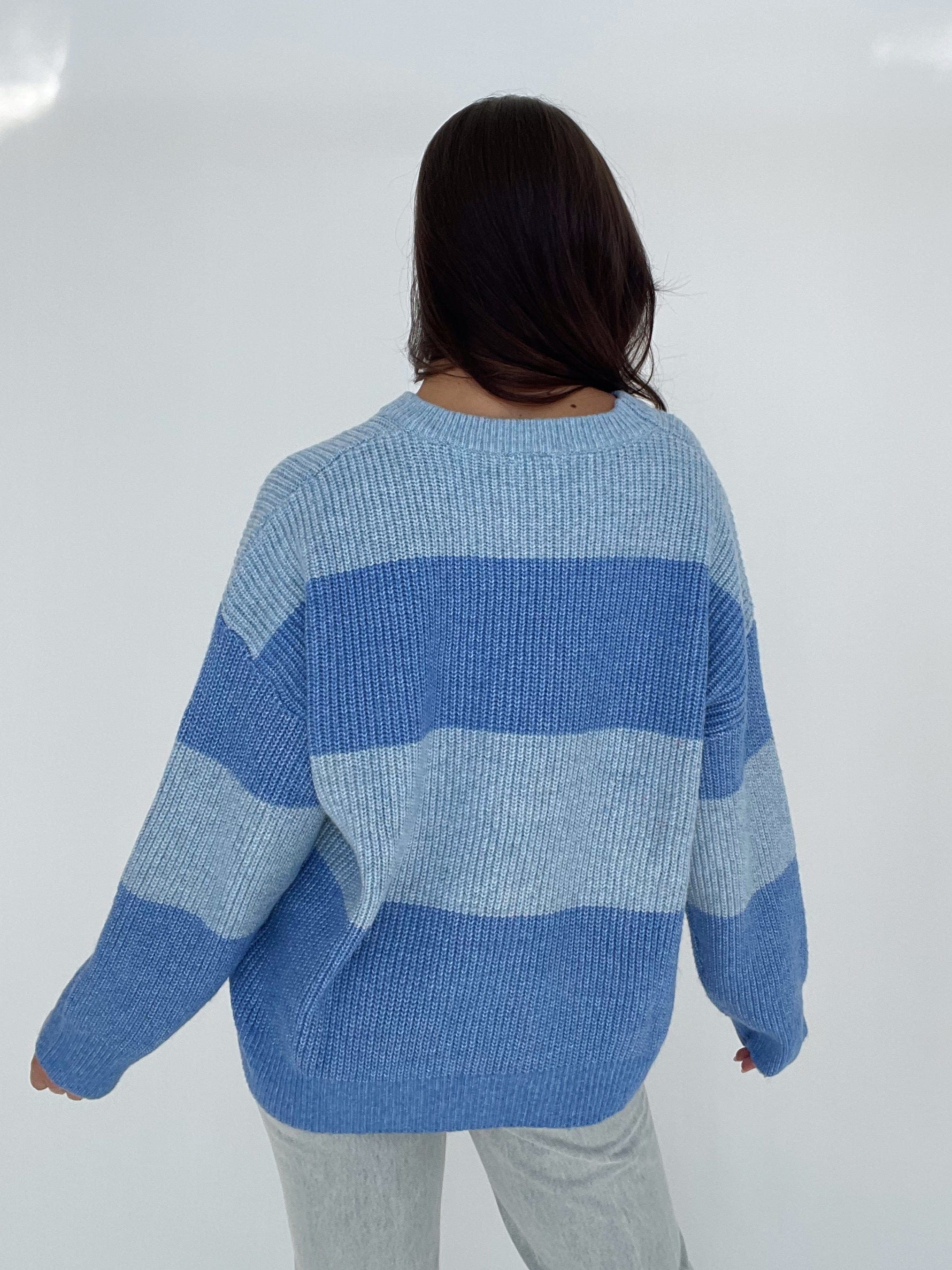 Striped Color Block Sweater - Image 2
