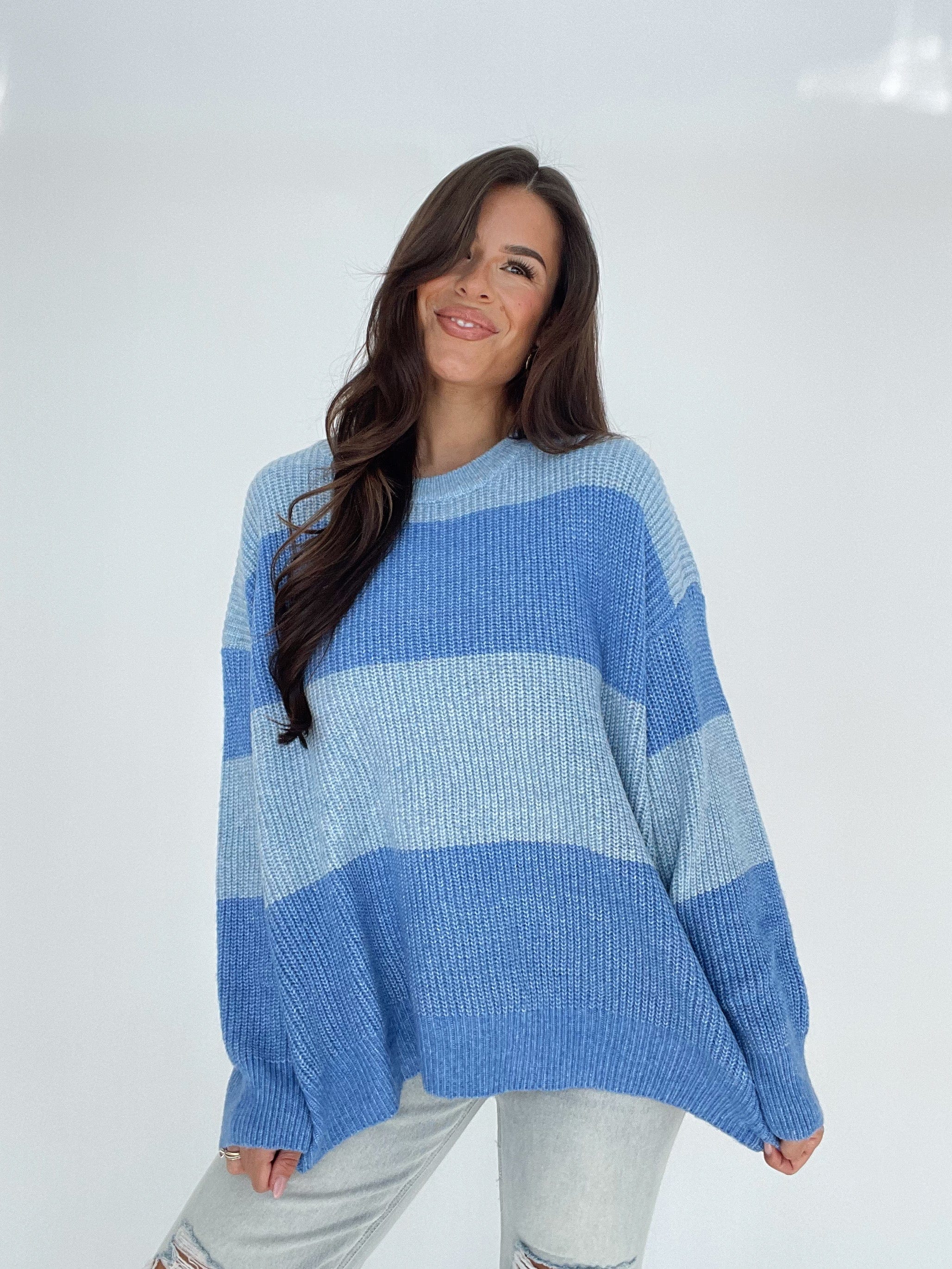 Striped Color Block Sweater - Image 4