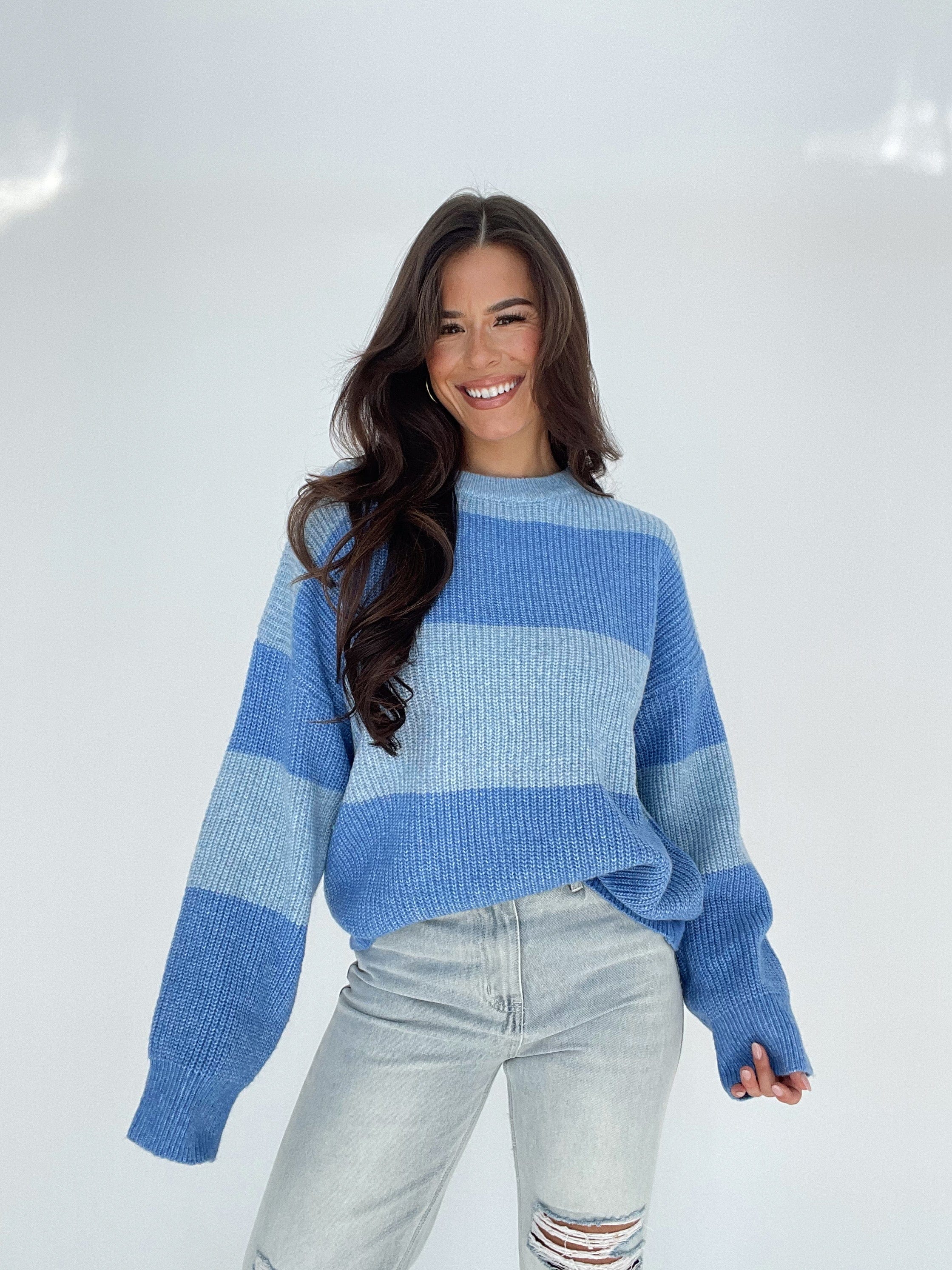 Striped Color Block Sweater - Image 5