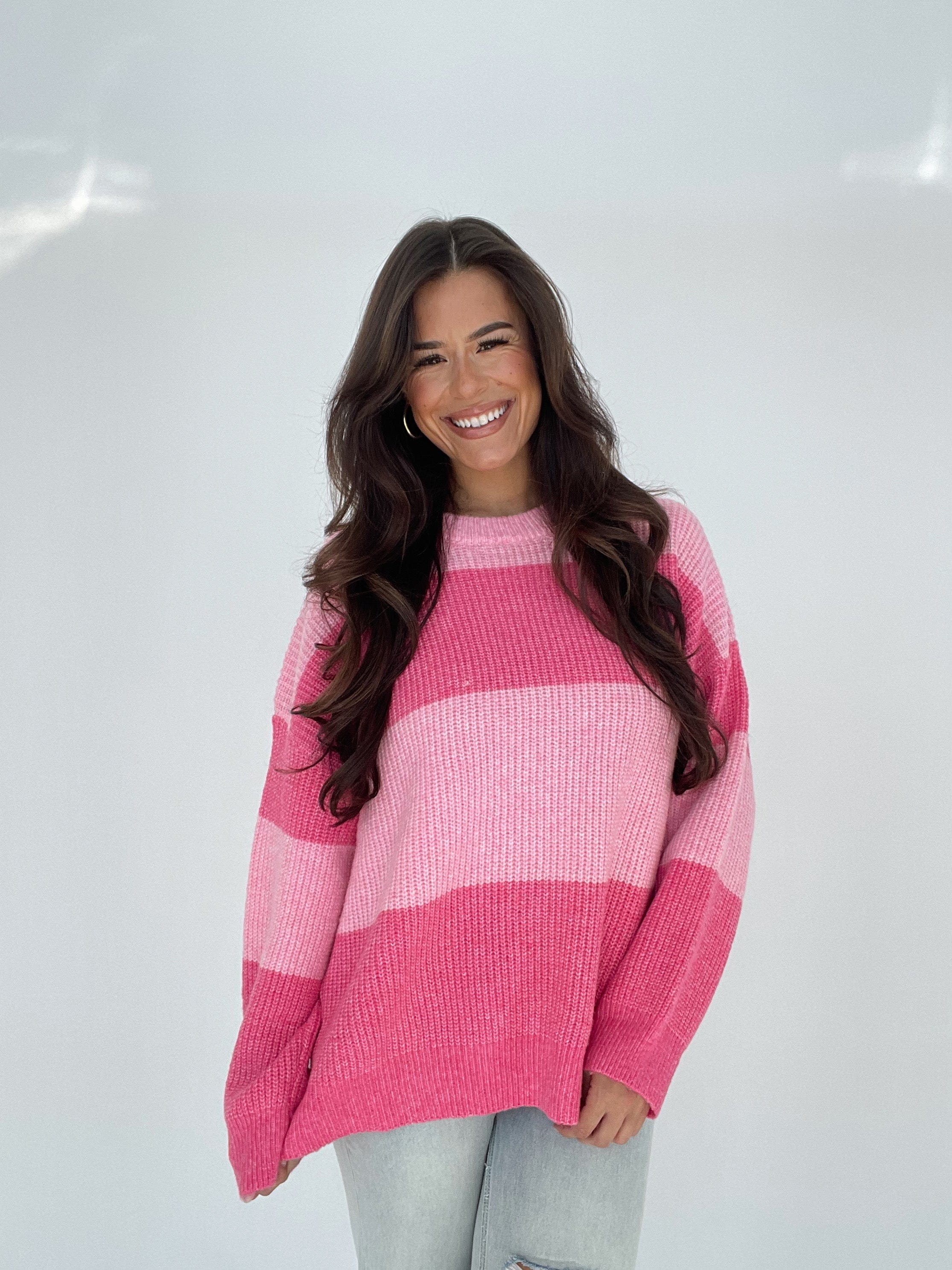 Striped Color Block Sweater - Image 9