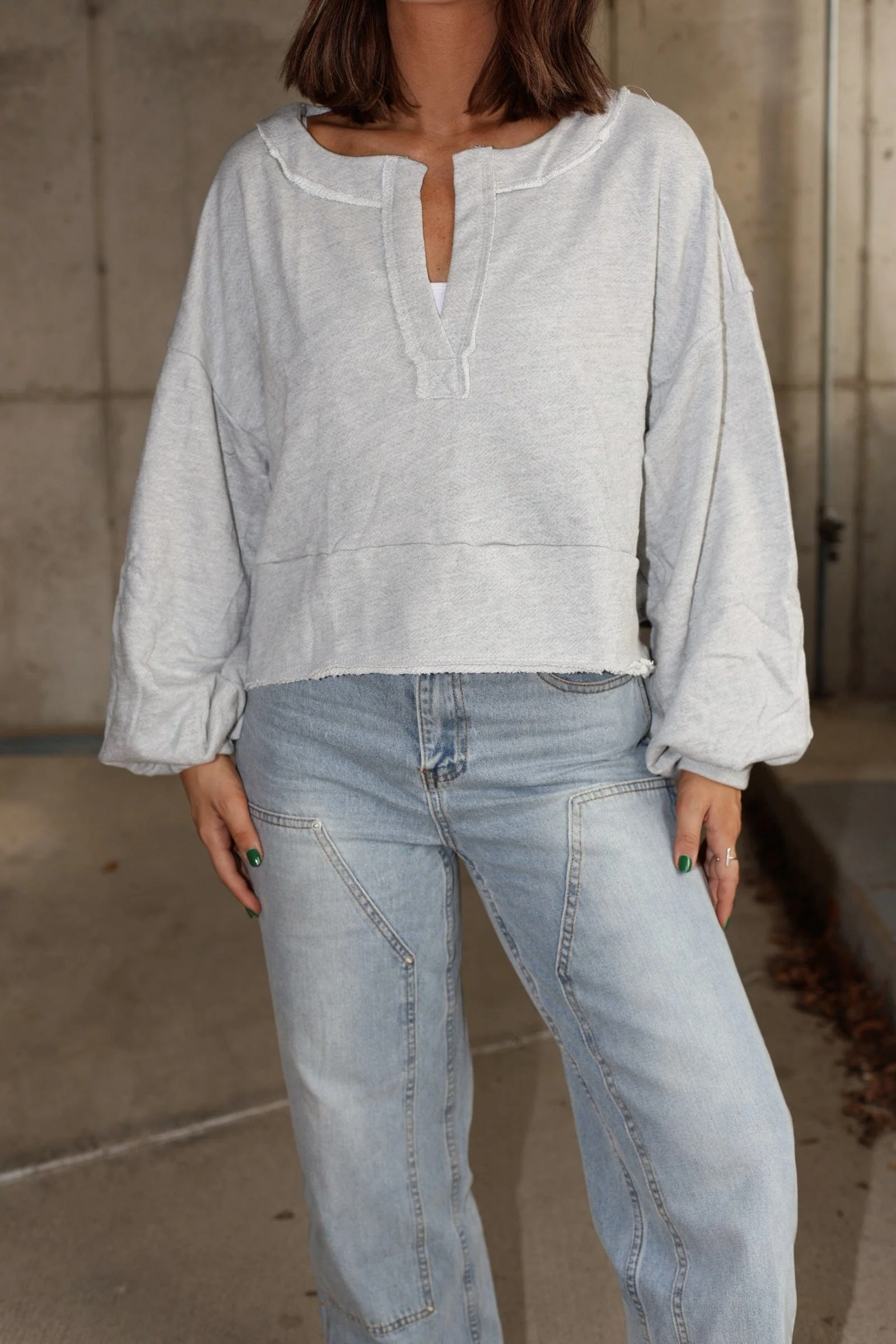 Grey Chill Time Top - Image 3