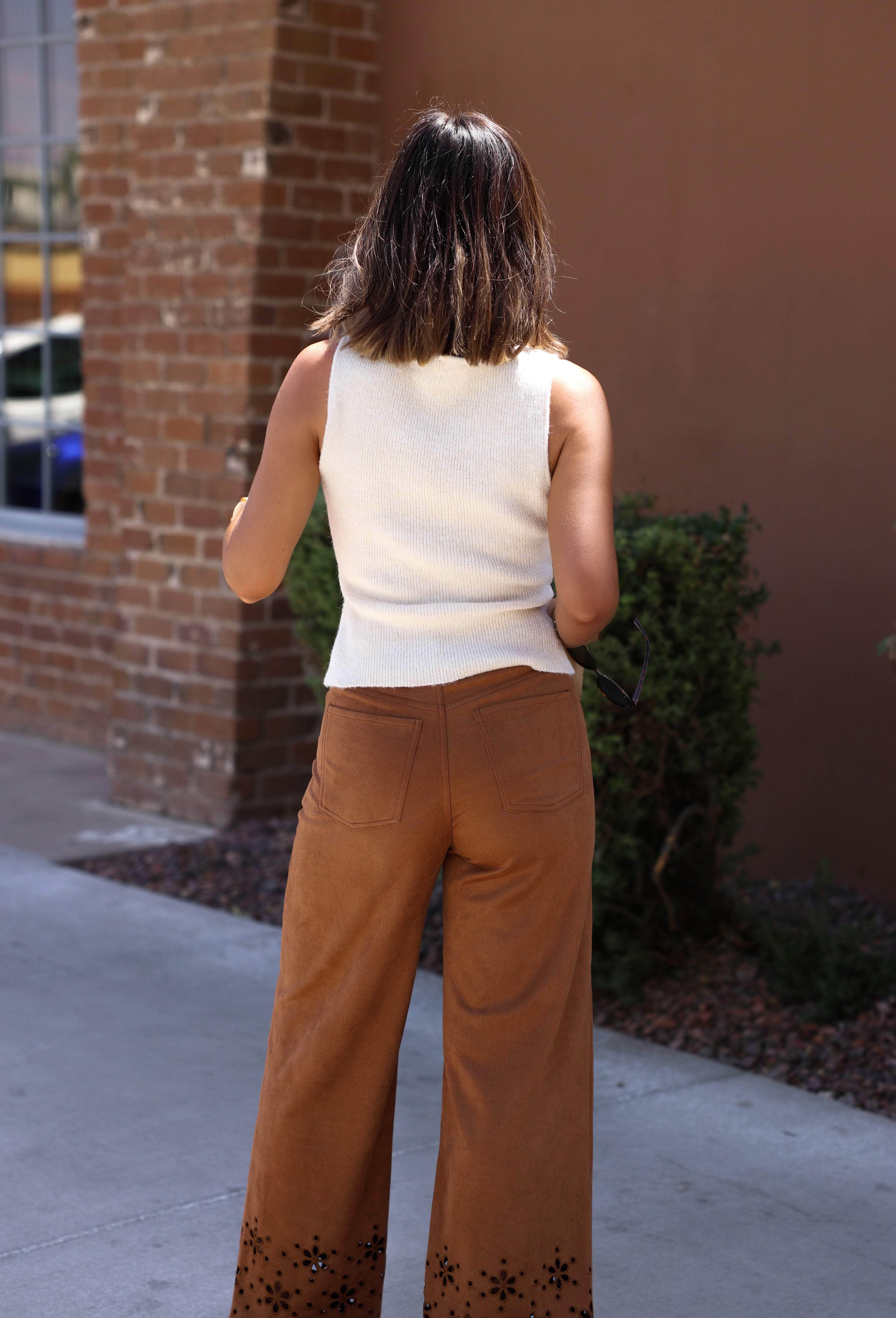 Brushed Boat Neck Knit Top - Image 3