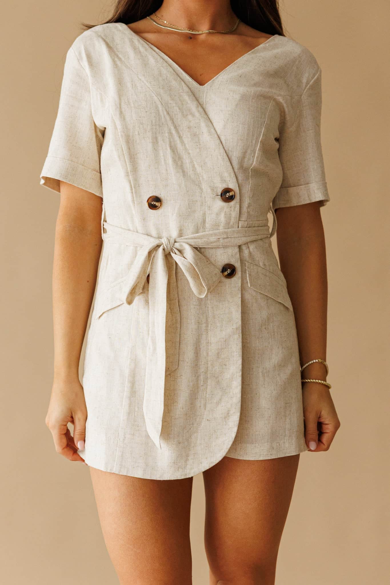 The Portside Linen Romper - Image 2
