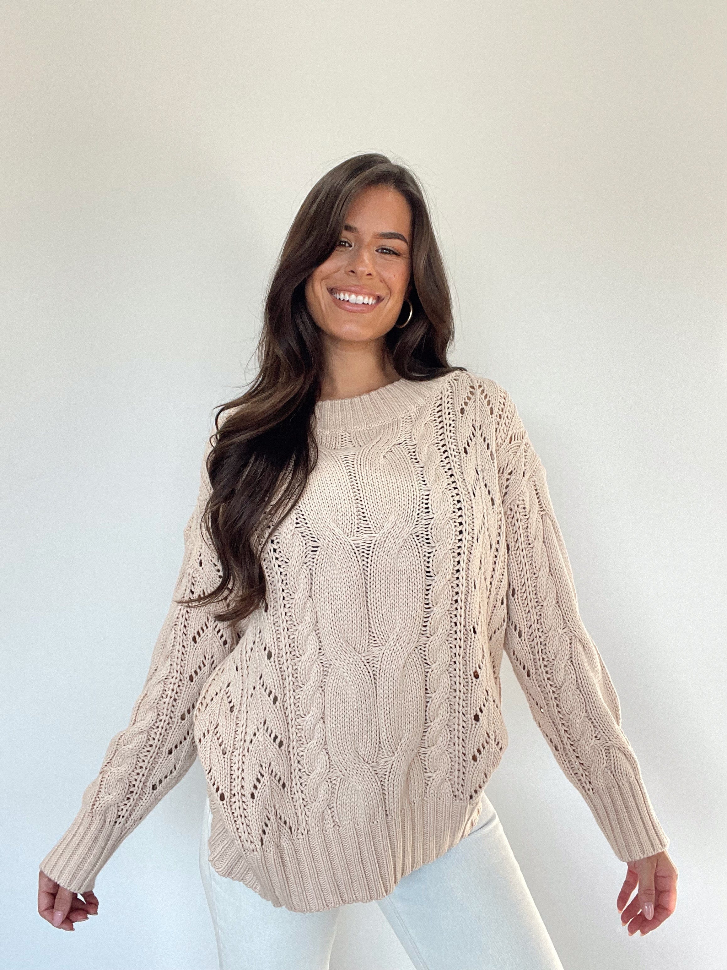 Toasty Cable Knit Sweater - Image 4