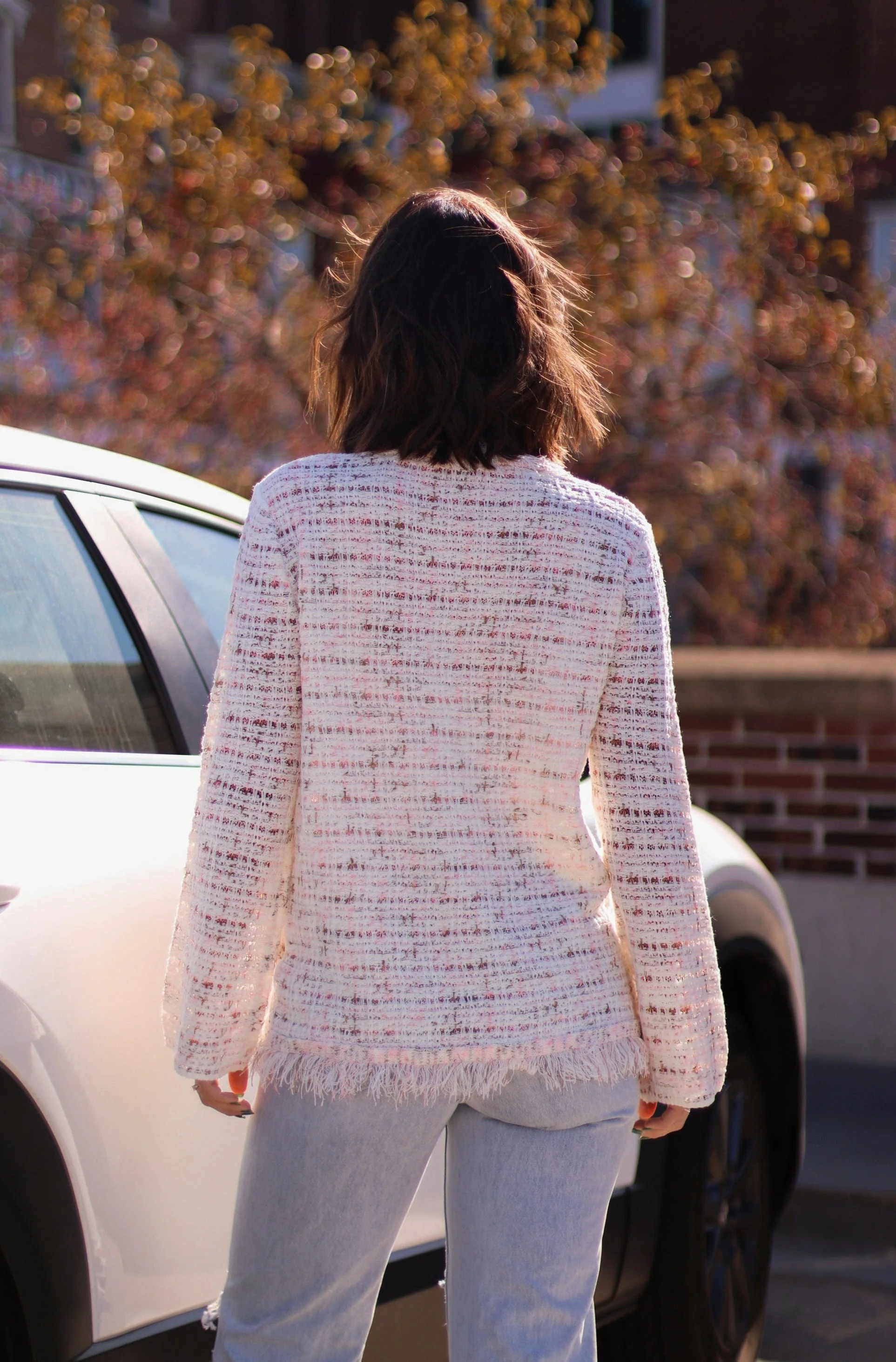 Upscale Chic Tweed Cardigan - Image 3