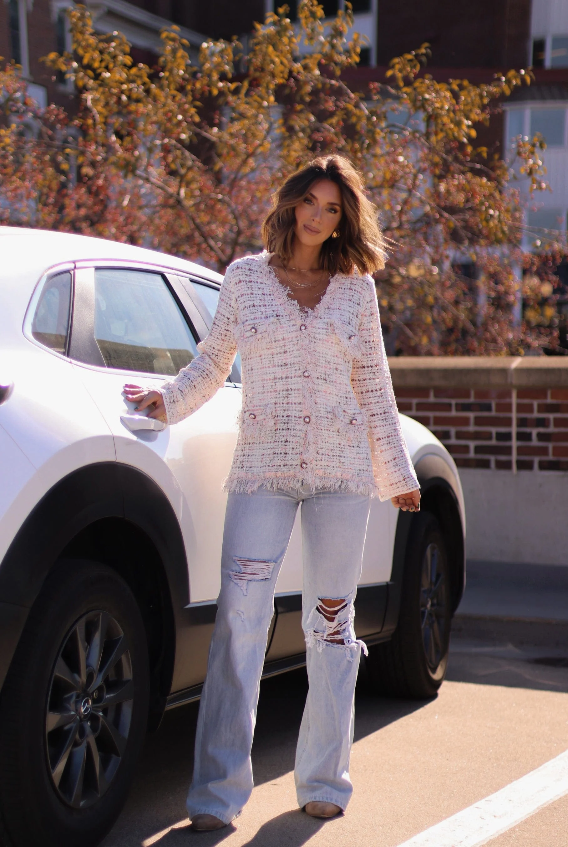 Upscale Chic Tweed Cardigan - Image 5