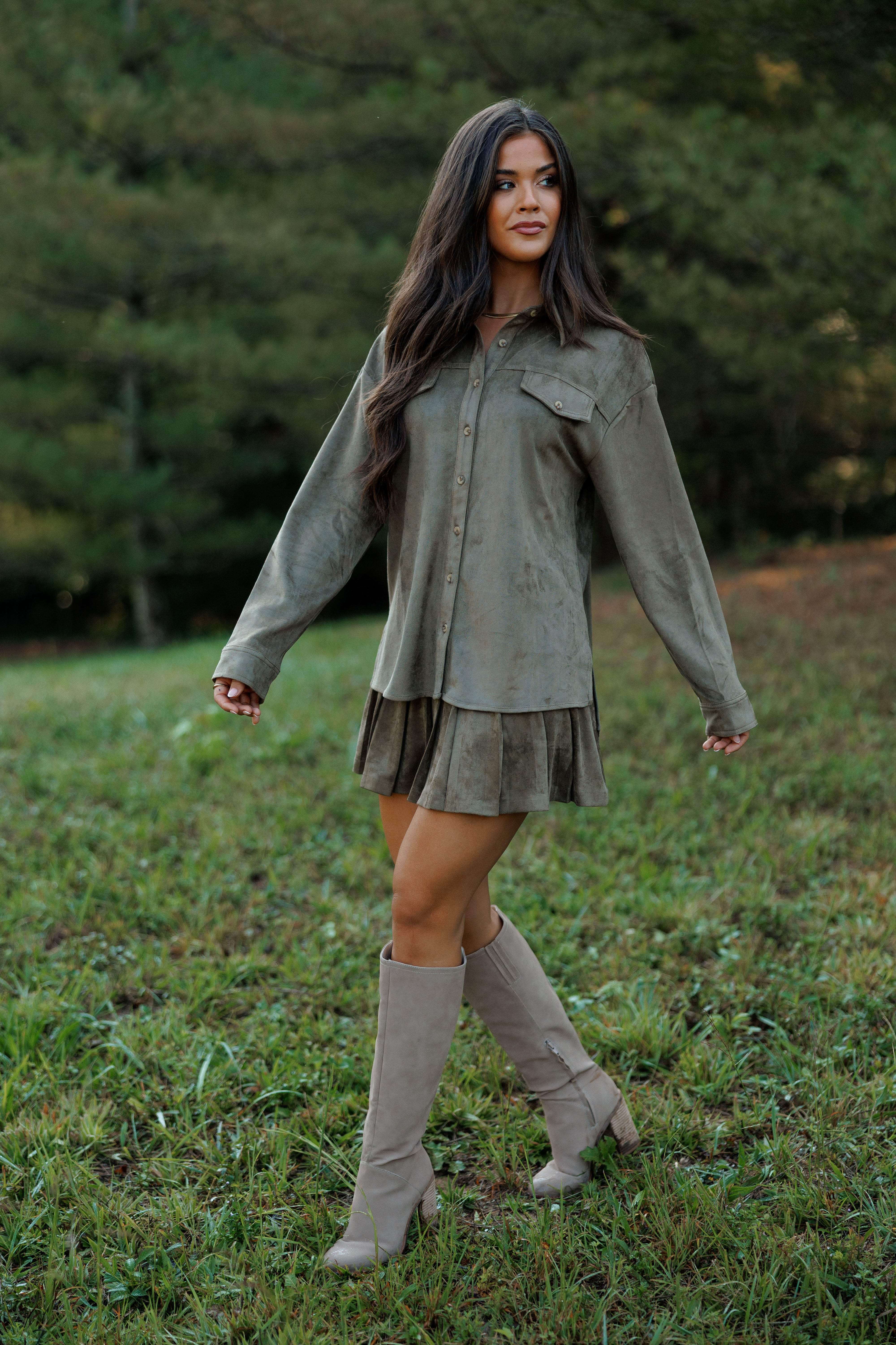 Valley Suede Button Up Shacket - Image 5