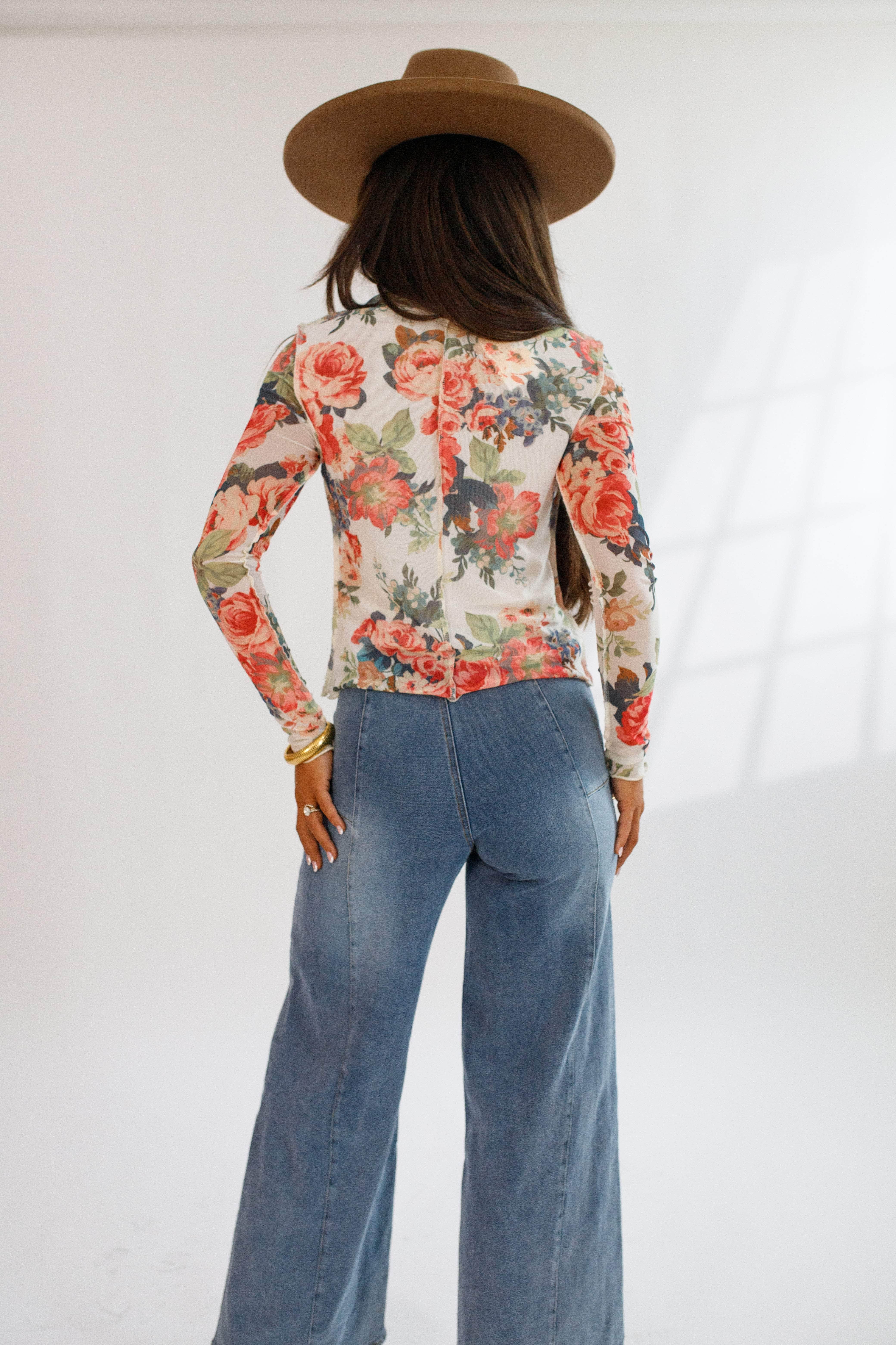 Wild Rose Mesh Top - Image 3