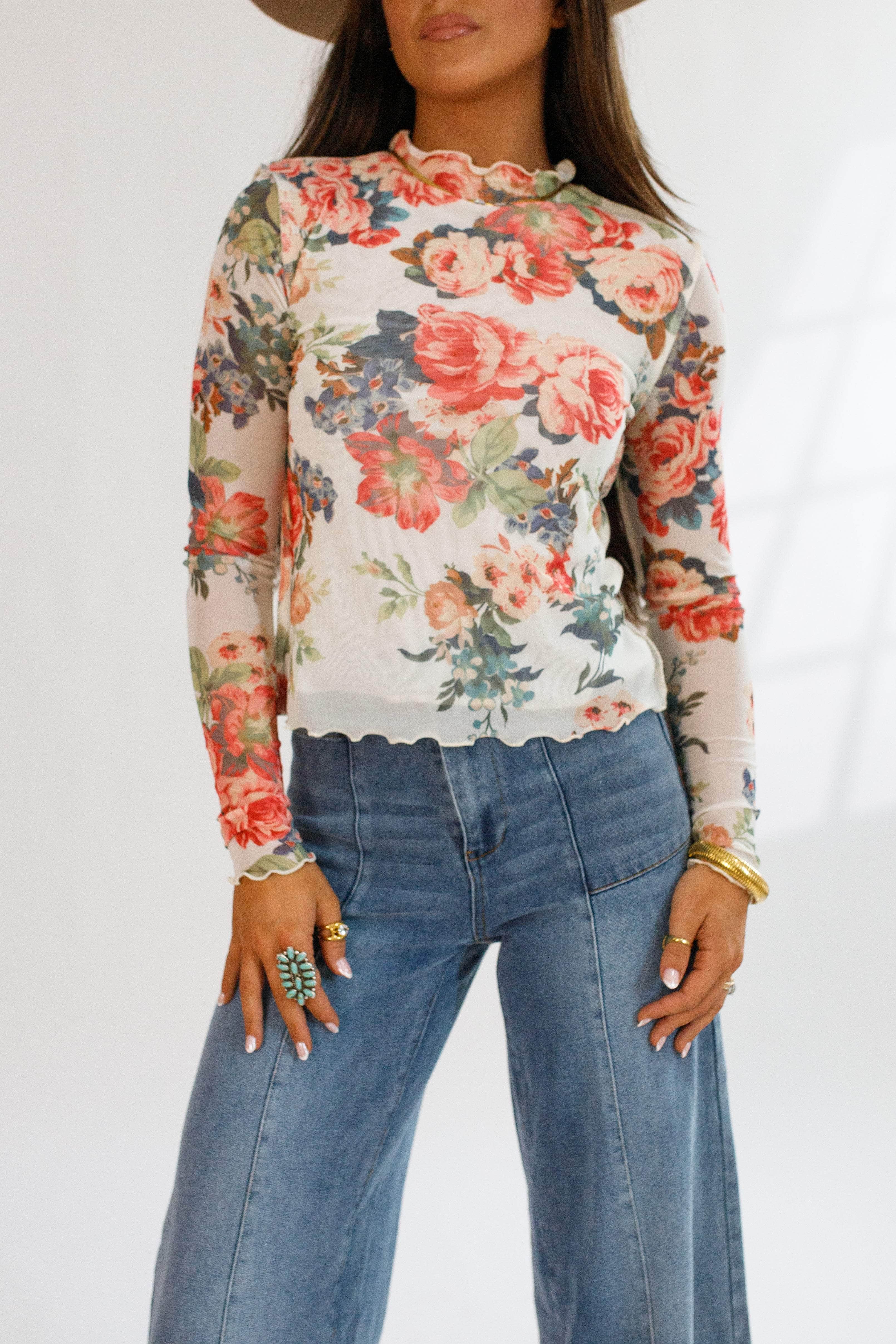 Wild Rose Mesh Top - Image 4