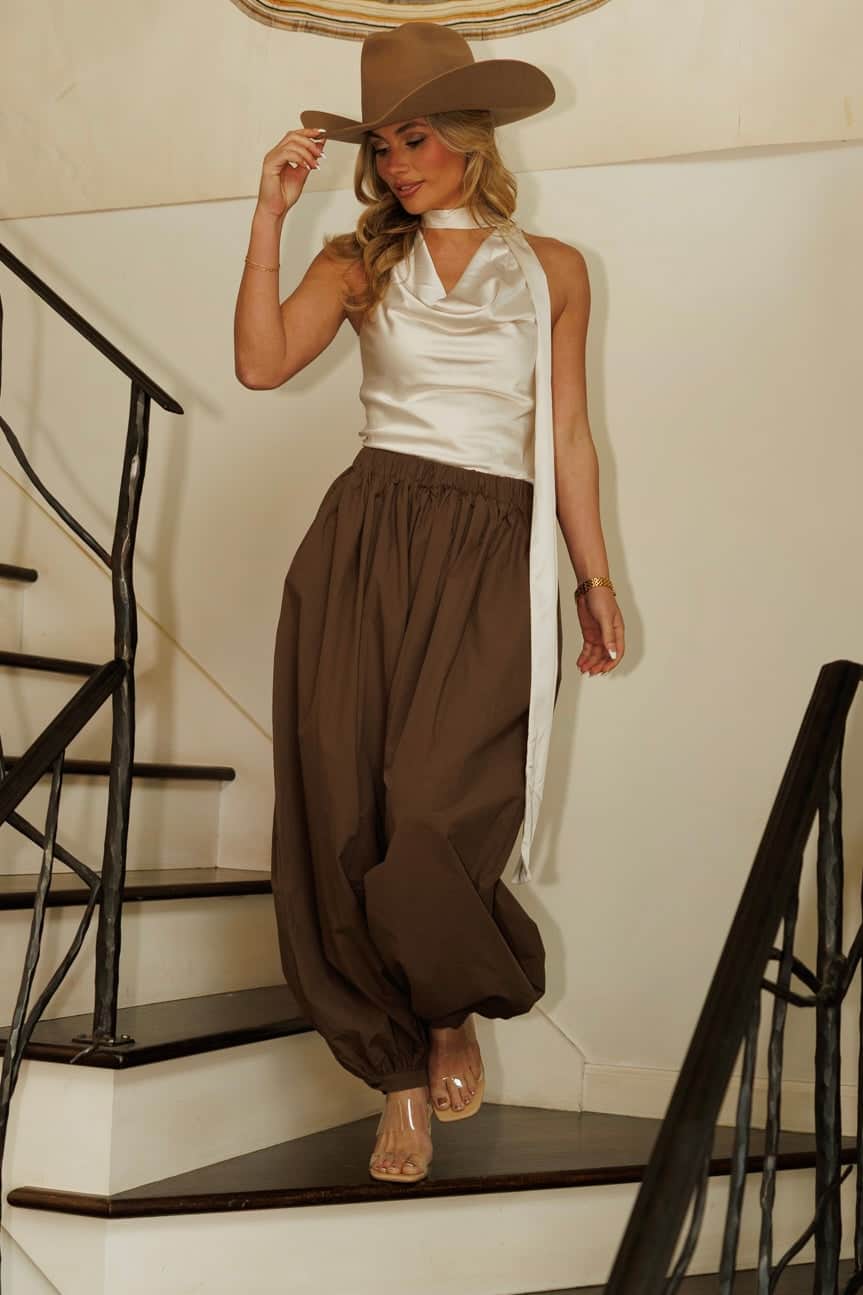 Woven Balloon Harem Pants - Image 12